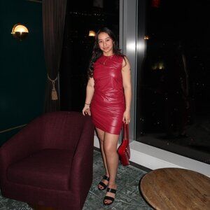 Burgundy dress